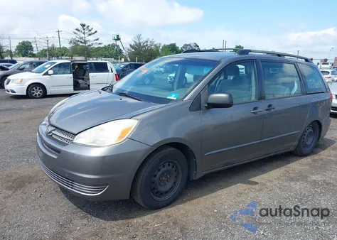 2004 Toyota Sienna Ce z USA, uszkodzony, nr VIN 5TDZA23CX4S216351